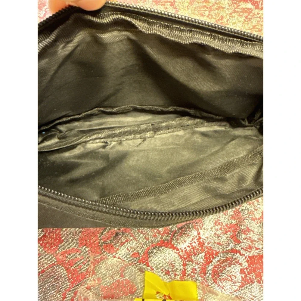 Pokemon Pikachu Yellow & Black Zipper Pouch Bag- Small Makeup‎ Or Pencil Case